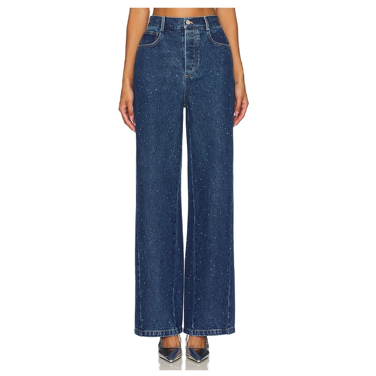 Significant Other Speckled Blue Juno Denim Jeans Size 4